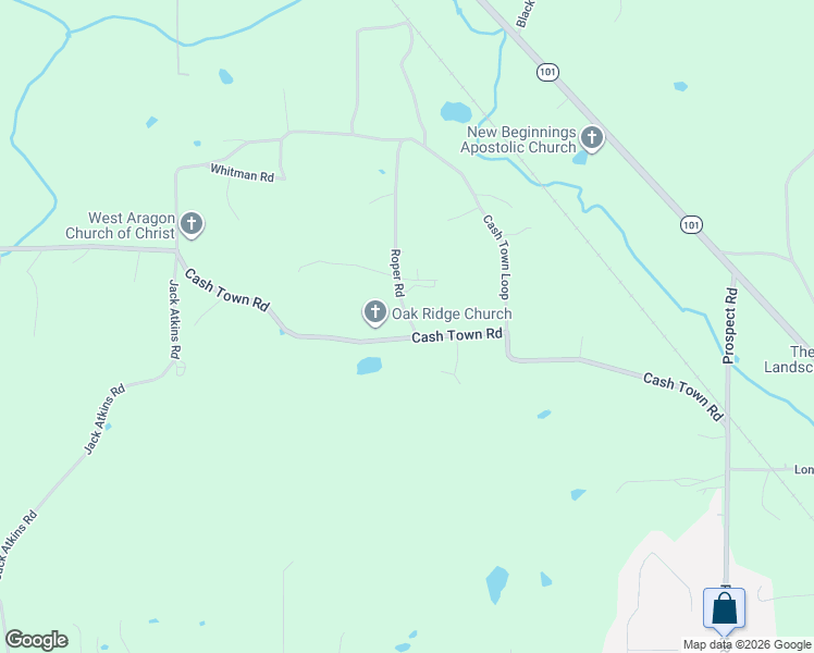 map of restaurants, bars, coffee shops, grocery stores, and more near 458 Cashtown Loop Road in Aragon