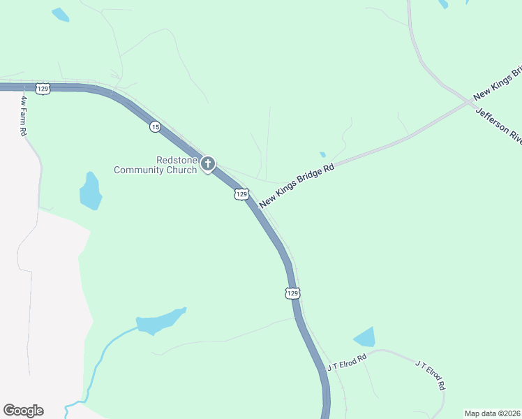 map of restaurants, bars, coffee shops, grocery stores, and more near 214 Harrison Johnson Way in Jefferson