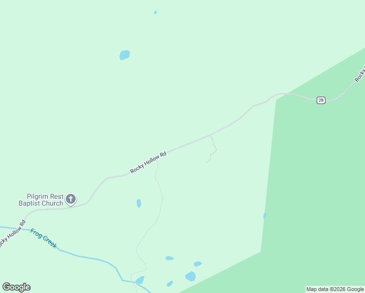 map of restaurants, bars, coffee shops, grocery stores, and more near Rocky Hollow Road in Centre