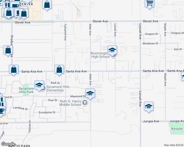 map of restaurants, bars, coffee shops, grocery stores, and more near 10913 Alder Avenue in Bloomington