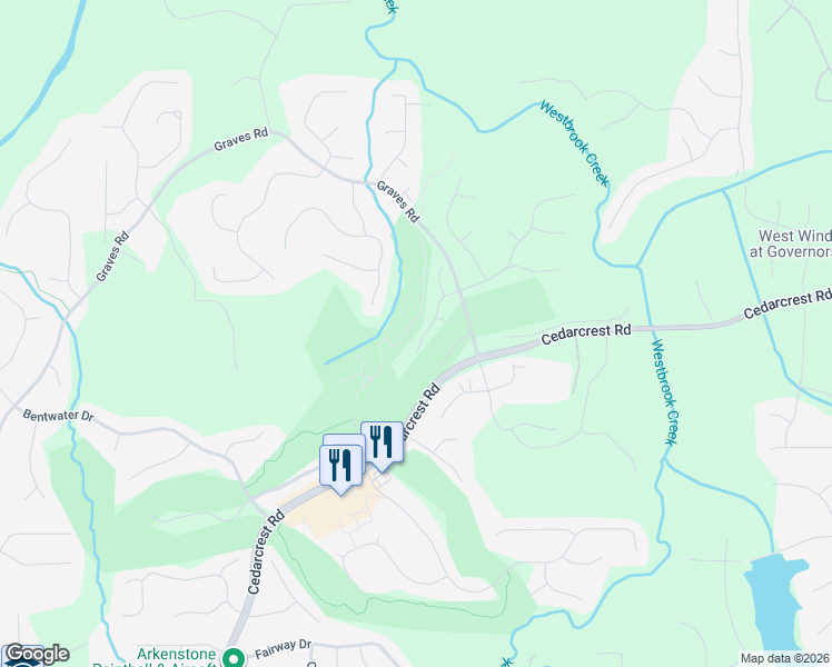 map of restaurants, bars, coffee shops, grocery stores, and more near 110 Waterstone Point in Acworth