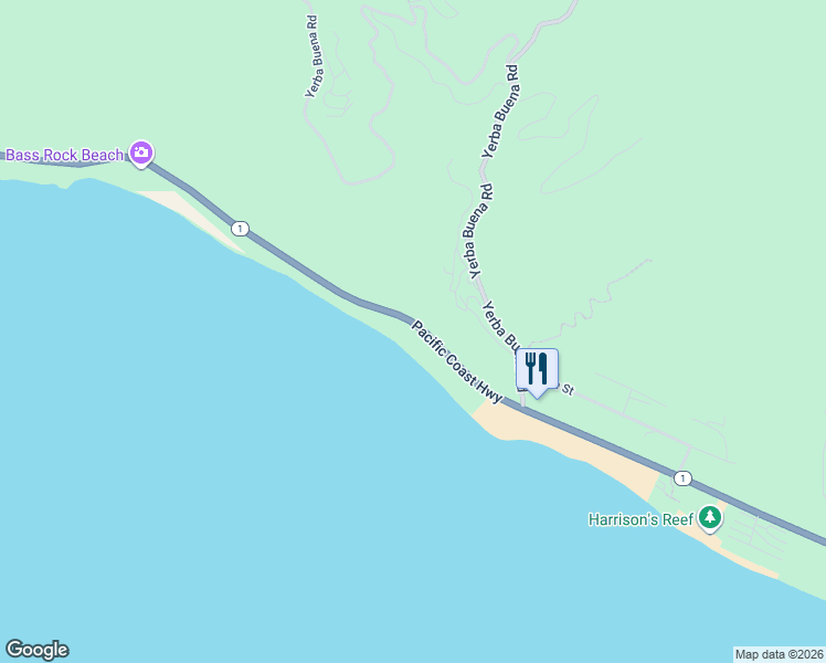 map of restaurants, bars, coffee shops, grocery stores, and more near 43250 Pacific Coast Highway in Malibu