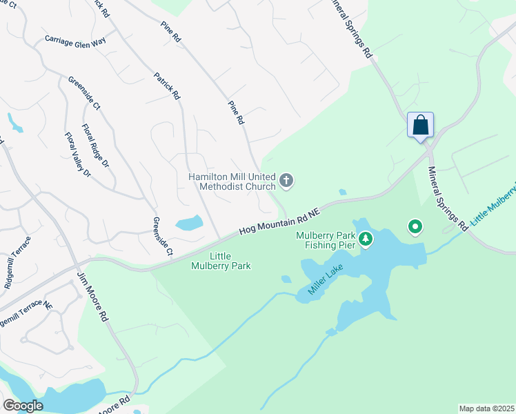 map of restaurants, bars, coffee shops, grocery stores, and more near 1572 Heathermoor Way in Dacula