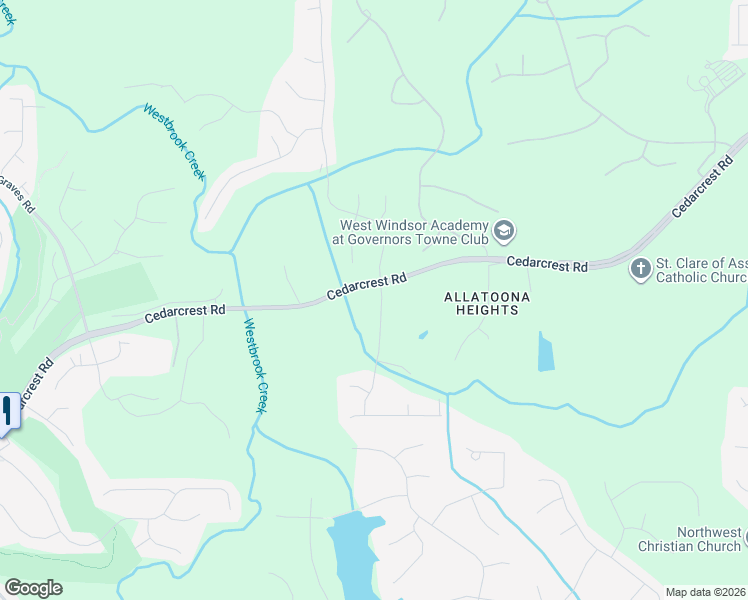 map of restaurants, bars, coffee shops, grocery stores, and more near 34 Cedar Creek Court in Acworth