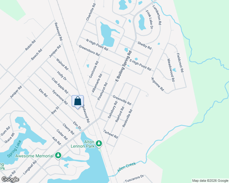 map of restaurants, bars, coffee shops, grocery stores, and more near 1921 Salisbury Road in Southport