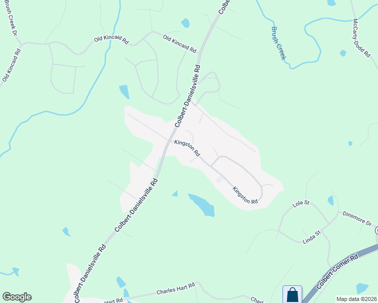 map of restaurants, bars, coffee shops, grocery stores, and more near 100 Kingston Road in Colbert