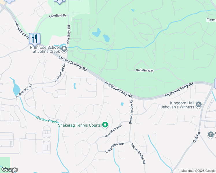 map of restaurants, bars, coffee shops, grocery stores, and more near 310 Wynstone Way in Duluth