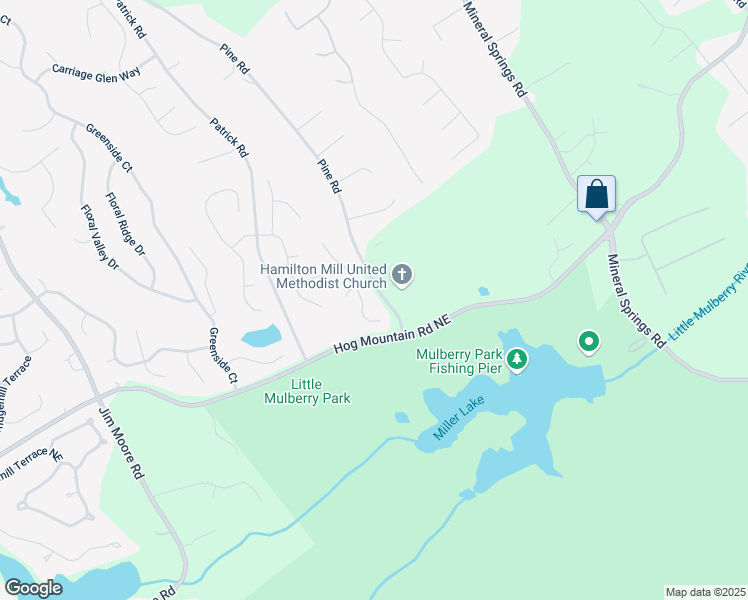 map of restaurants, bars, coffee shops, grocery stores, and more near 1591 Heathermoor Way in Dacula