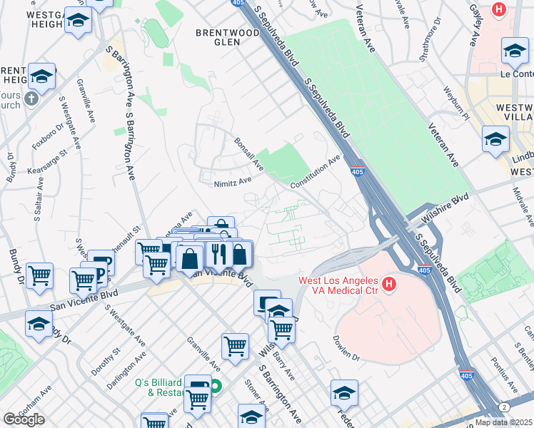 map of restaurants, bars, coffee shops, grocery stores, and more near Dewey Avenue in Los Angeles