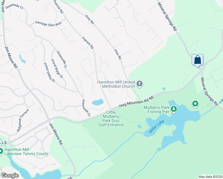 map of restaurants, bars, coffee shops, grocery stores, and more near 1614 Summersweet Lane in Dacula