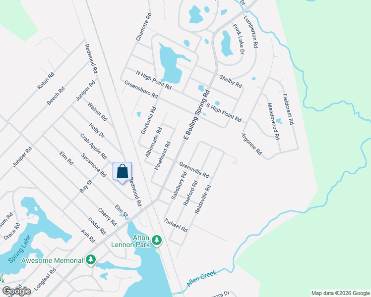 map of restaurants, bars, coffee shops, grocery stores, and more near 1921 Salisbury Road in Southport