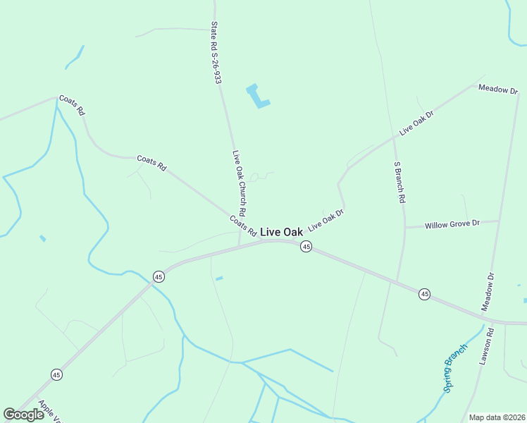 map of restaurants, bars, coffee shops, grocery stores, and more near in Live Oak