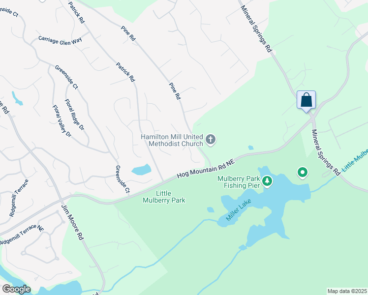 map of restaurants, bars, coffee shops, grocery stores, and more near 3744 Heathermoor Court in Dacula