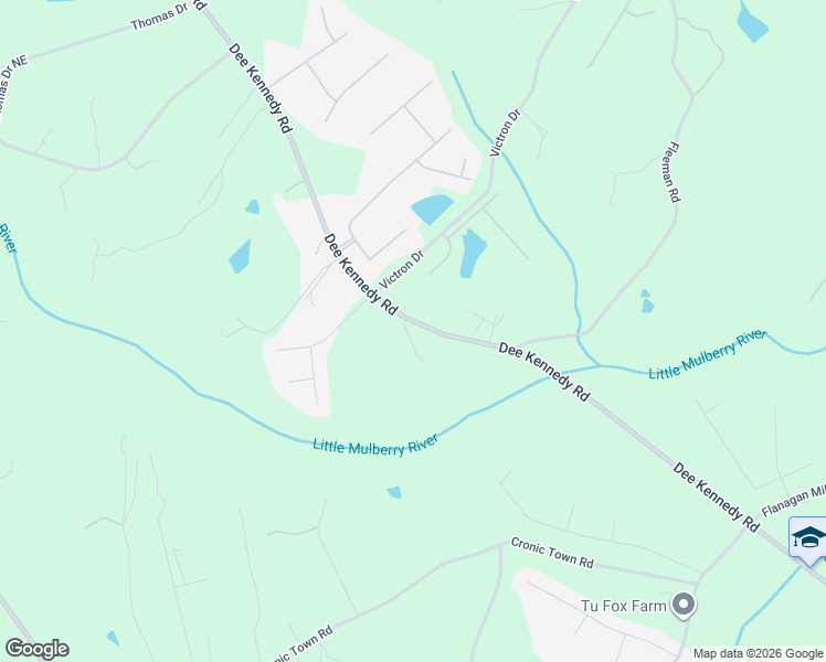 map of restaurants, bars, coffee shops, grocery stores, and more near 1446 Dee Kennedy Road in Hoschton