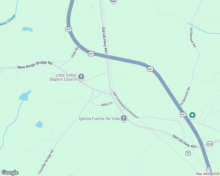 map of restaurants, bars, coffee shops, grocery stores, and more near 9051 U.S. 441 in Nicholson