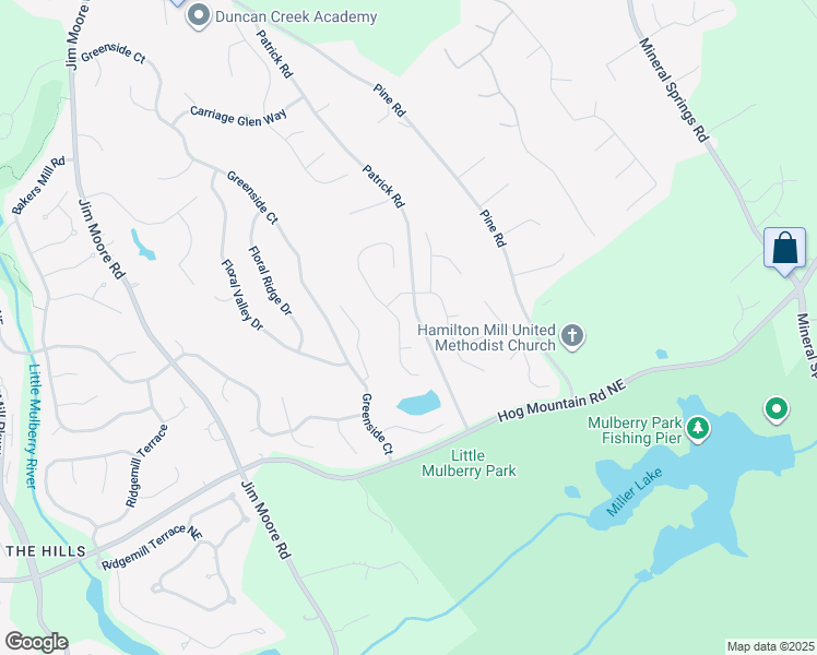 map of restaurants, bars, coffee shops, grocery stores, and more near 1653 Autumn Sage Drive in Dacula