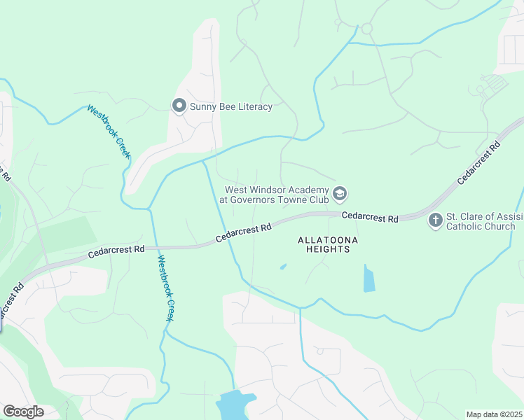map of restaurants, bars, coffee shops, grocery stores, and more near 68 Highcrest Drive in Acworth