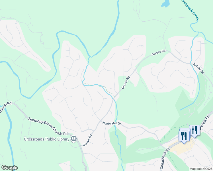 map of restaurants, bars, coffee shops, grocery stores, and more near 52 Glenmore Ct in Acworth