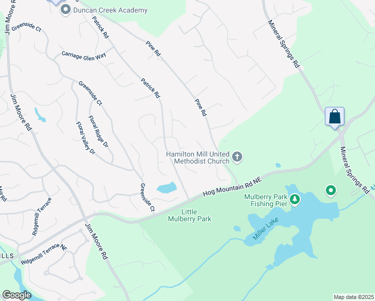 map of restaurants, bars, coffee shops, grocery stores, and more near 3853 Coralberry Court in Dacula