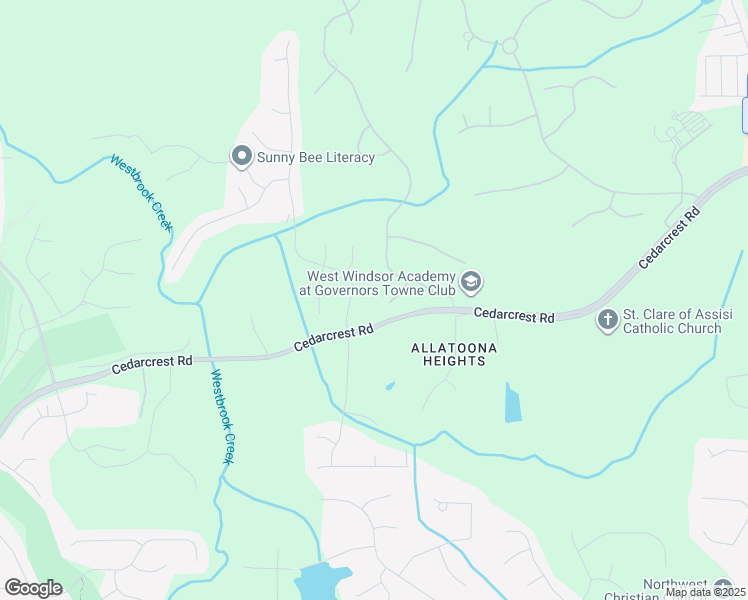 map of restaurants, bars, coffee shops, grocery stores, and more near 76 Telfair Court in Acworth