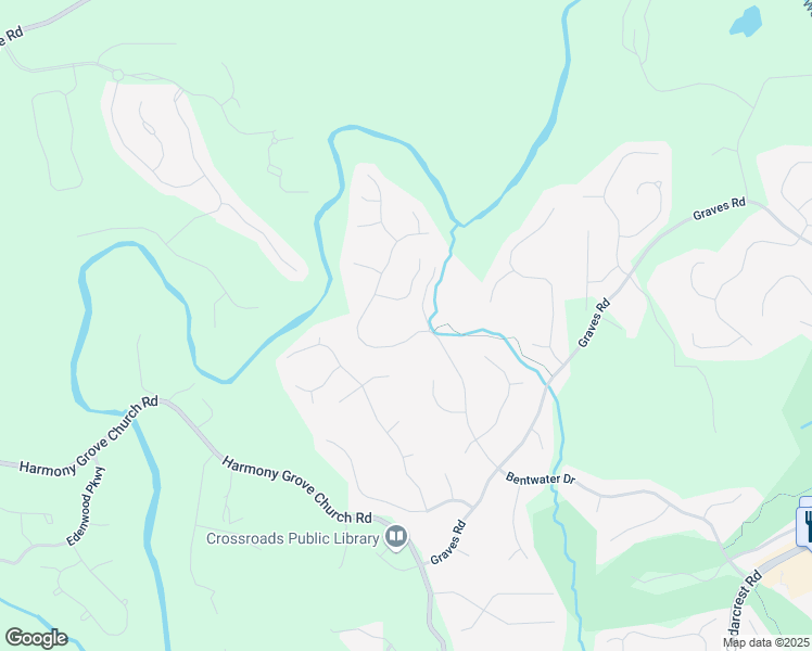 map of restaurants, bars, coffee shops, grocery stores, and more near 1120 Bentwater Drive in Acworth