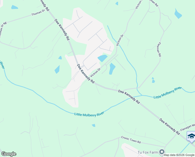 map of restaurants, bars, coffee shops, grocery stores, and more near 1446 Dee Kennedy Road in Hoschton