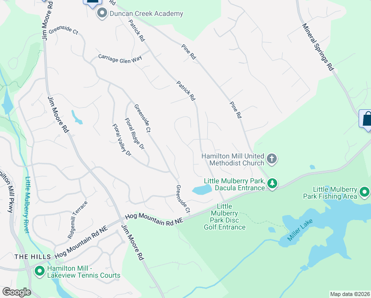 map of restaurants, bars, coffee shops, grocery stores, and more near 1698 Autumn Sage Drive in Dacula
