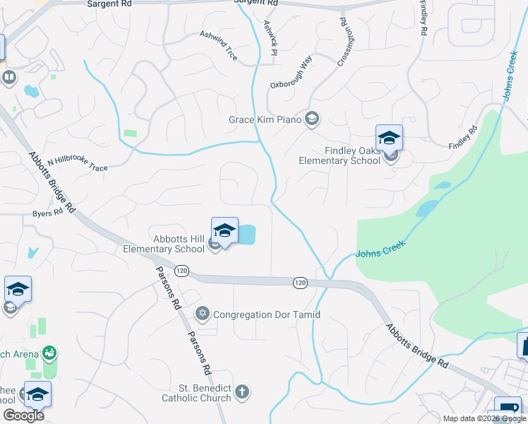 map of restaurants, bars, coffee shops, grocery stores, and more near 11210 Donnington Drive in Duluth