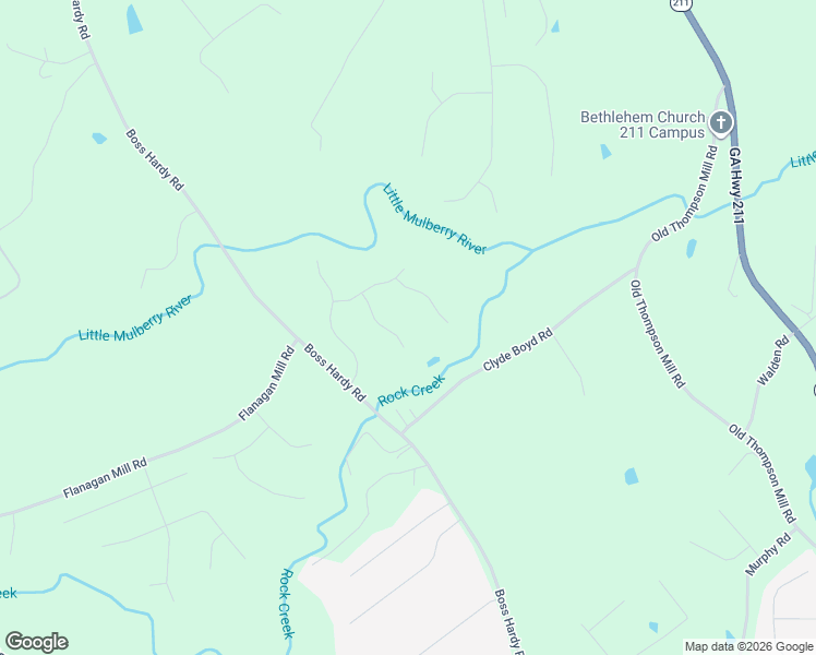 map of restaurants, bars, coffee shops, grocery stores, and more near 1043 Denali Way in Winder