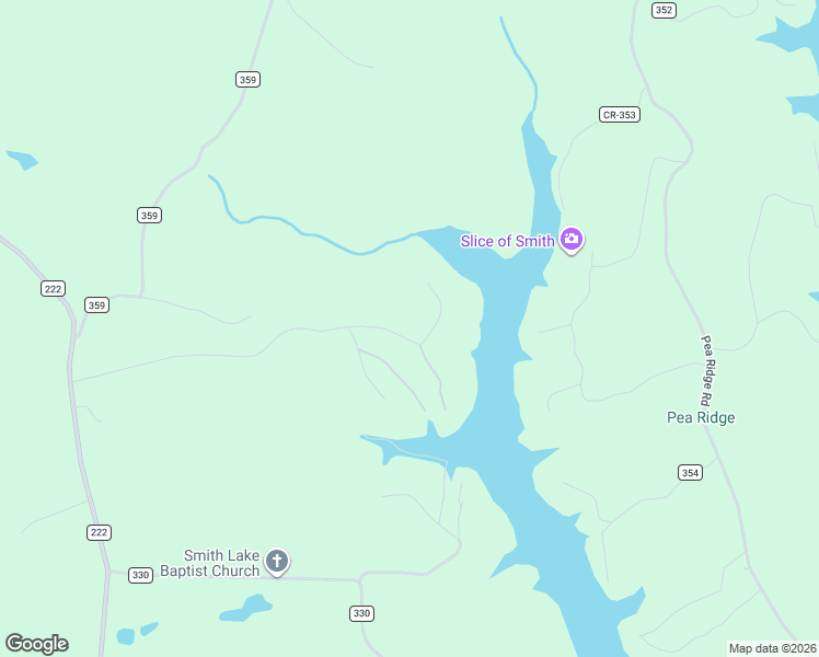 map of restaurants, bars, coffee shops, grocery stores, and more near County Road 354 in Crane Hill