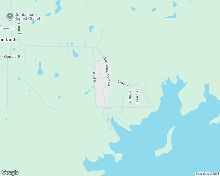 map of restaurants, bars, coffee shops, grocery stores, and more near 16192 Cumberland Cove Road in Madill