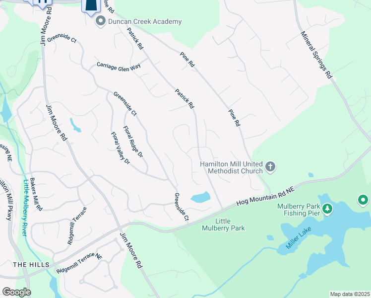 map of restaurants, bars, coffee shops, grocery stores, and more near 1733 Autumn Sage Drive in Dacula