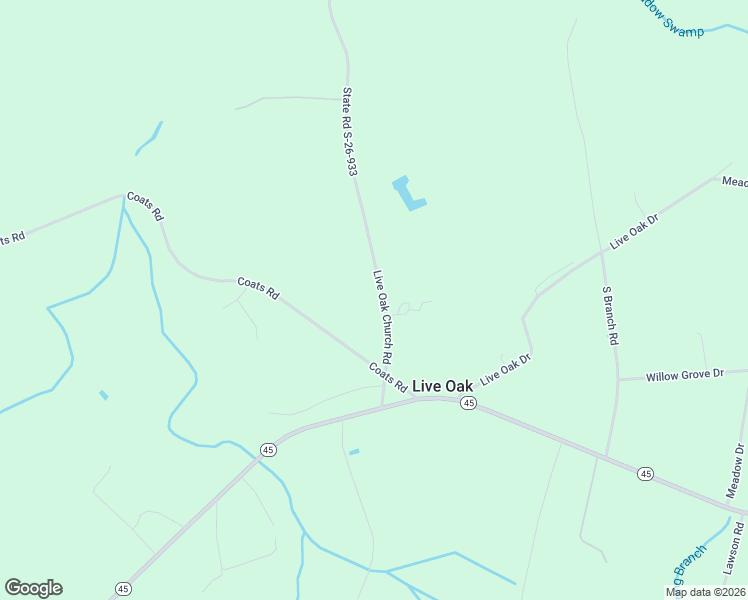 map of restaurants, bars, coffee shops, grocery stores, and more near 960 Live Oak Church Road in Loris