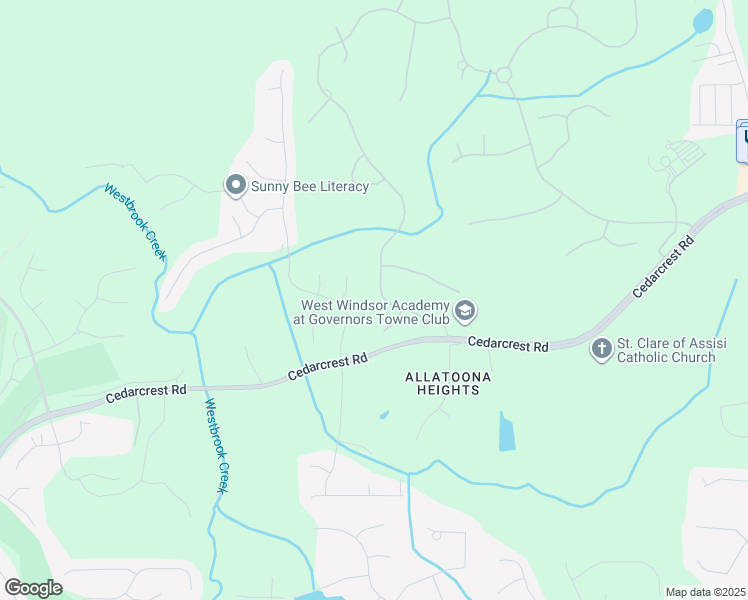 map of restaurants, bars, coffee shops, grocery stores, and more near 1066 Carl Sanders Drive in Acworth