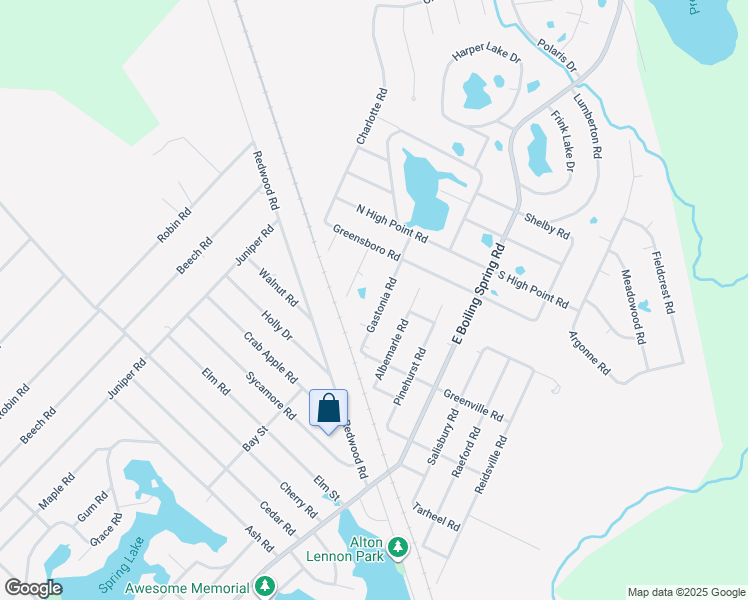 map of restaurants, bars, coffee shops, grocery stores, and more near 1971 Gastonia Road in Southport