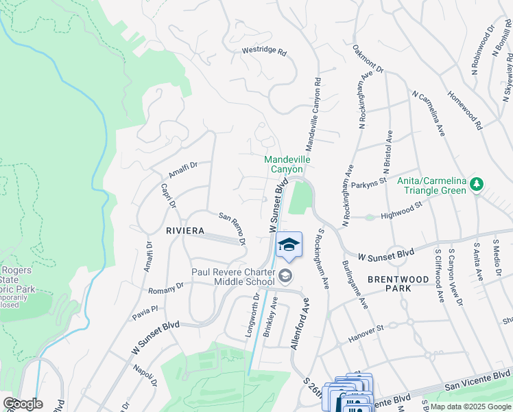 map of restaurants, bars, coffee shops, grocery stores, and more near 1525 Old Oak Road in Los Angeles