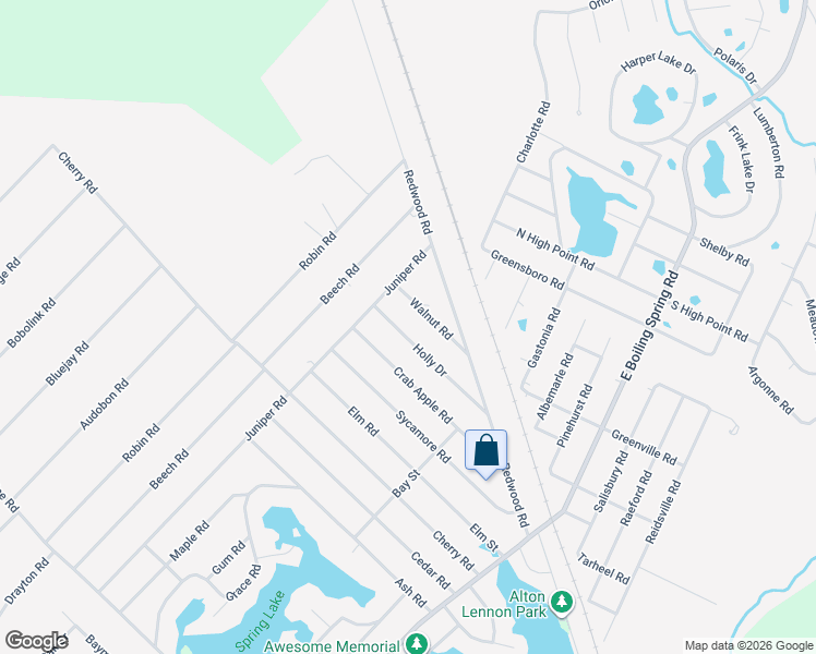 map of restaurants, bars, coffee shops, grocery stores, and more near 342 Holly Road in Southport
