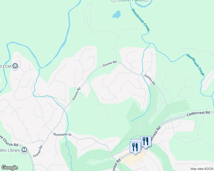 map of restaurants, bars, coffee shops, grocery stores, and more near 20 Rocky Point Court in Acworth