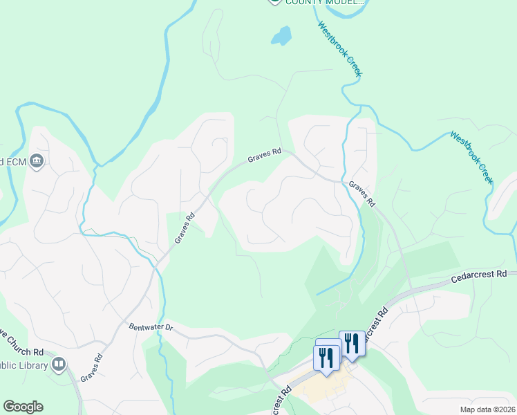 map of restaurants, bars, coffee shops, grocery stores, and more near 20 Rocky Point Court in Acworth