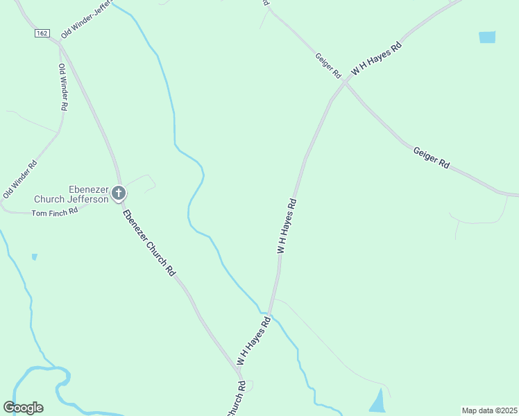 map of restaurants, bars, coffee shops, grocery stores, and more near 1922 West H Hayes Road in Winder