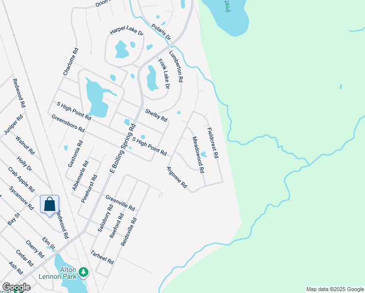 map of restaurants, bars, coffee shops, grocery stores, and more near 357 Argonne Road in Southport