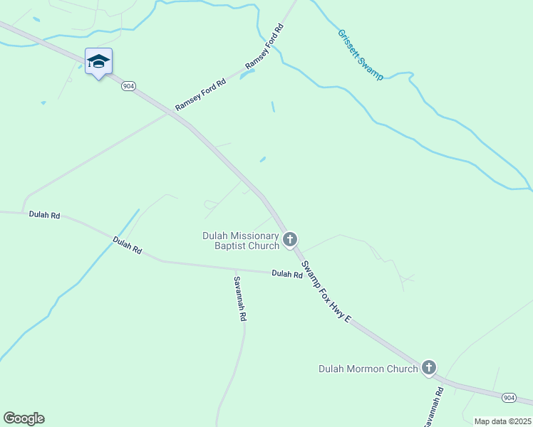 map of restaurants, bars, coffee shops, grocery stores, and more near 12296 Swamp Fox Highway East in Tabor City