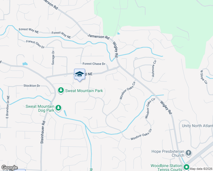 map of restaurants, bars, coffee shops, grocery stores, and more near 4491 Windsor Trce in Marietta