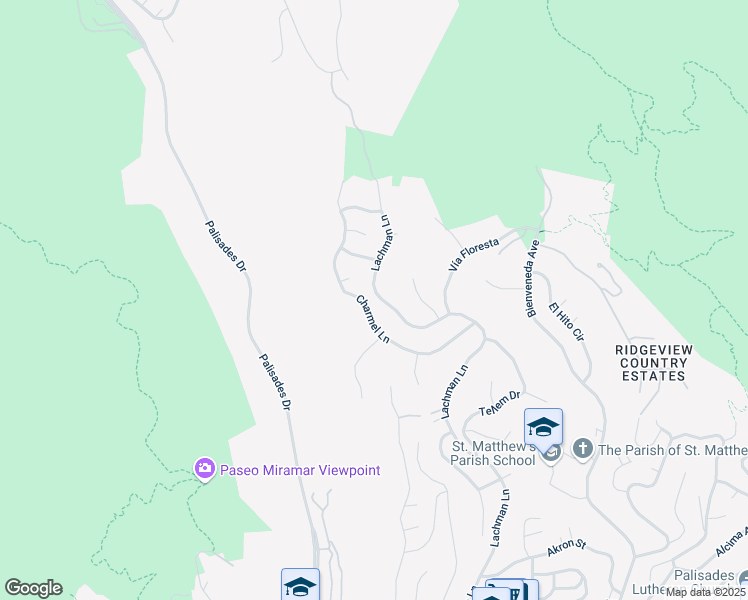 map of restaurants, bars, coffee shops, grocery stores, and more near 1377 Lachman Lane in Los Angeles