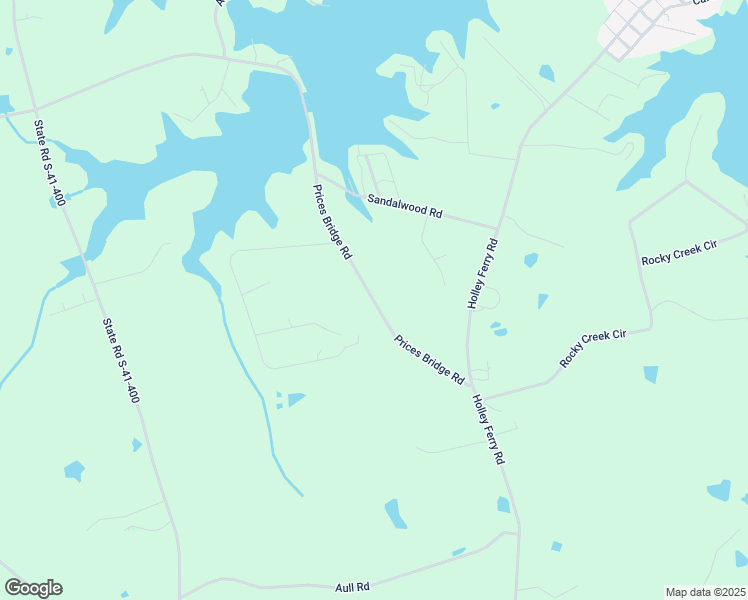 map of restaurants, bars, coffee shops, grocery stores, and more near Prices Bridge Road in Saluda County
