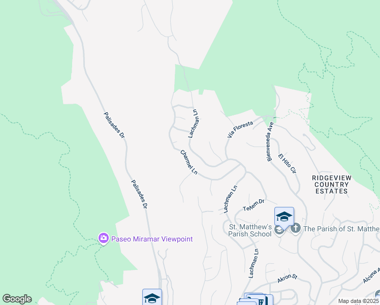 map of restaurants, bars, coffee shops, grocery stores, and more near 1377 Lachman Lane in Los Angeles