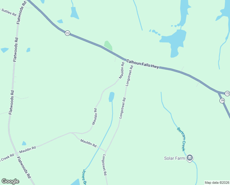 map of restaurants, bars, coffee shops, grocery stores, and more near 1043 Longstreet Road in Elberton