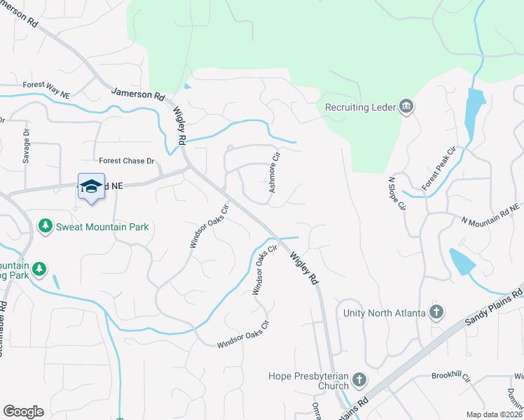 map of restaurants, bars, coffee shops, grocery stores, and more near 4561 Ashmore Circle in Marietta