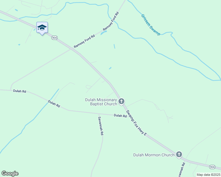 map of restaurants, bars, coffee shops, grocery stores, and more near 12296 Swamp Fox Highway East in Tabor City