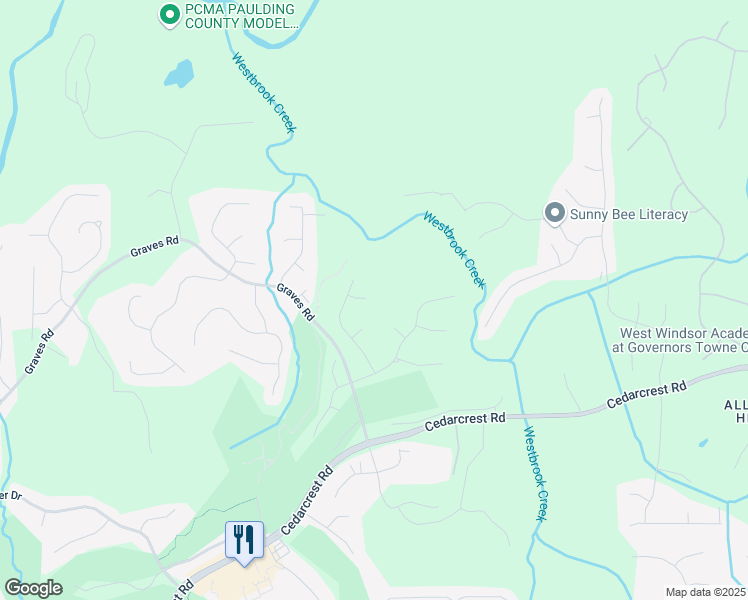map of restaurants, bars, coffee shops, grocery stores, and more near 51 Sagemont Court in Acworth